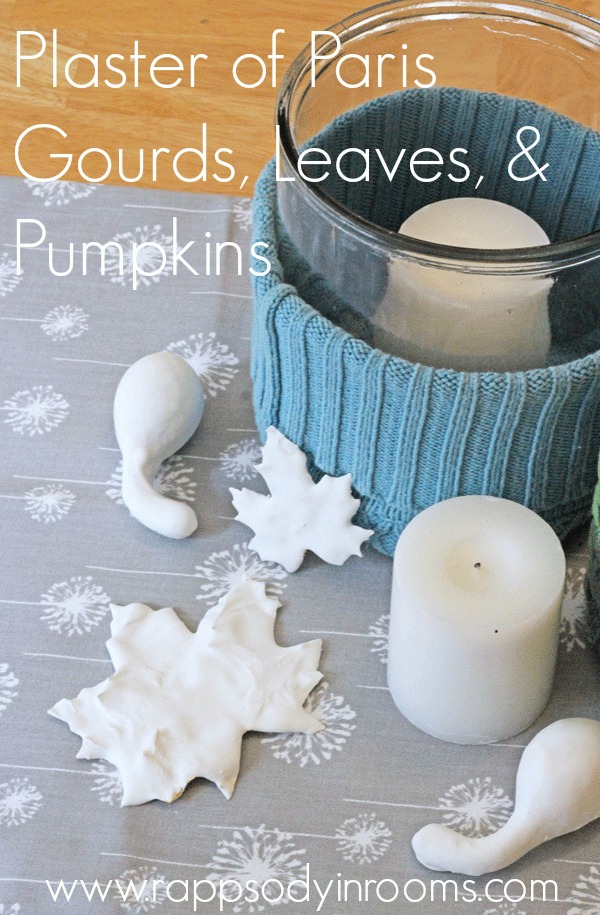 Fall Craft: Plaster of Paris Gourds, Leaves, and Pumpkins